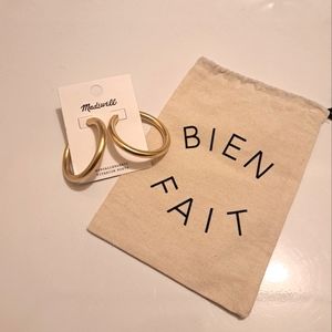 NWT Madewell Oversize Hoops
